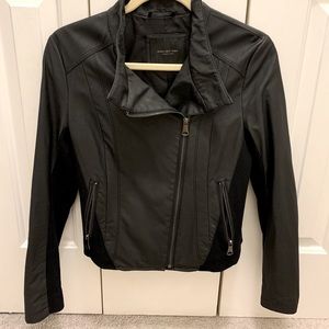 Black Felix Leather Moto Jacket